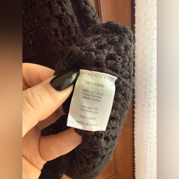 Show Me Your MuMu Paula Pullover Coverup in Black - Picture 9 of 11